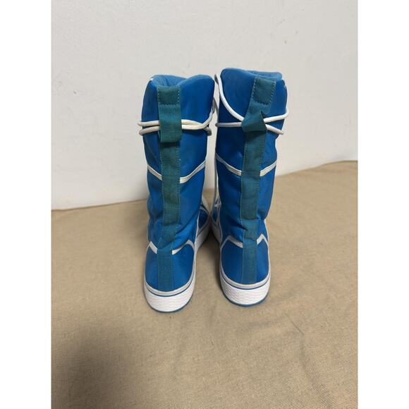Adidas Originals Boots Womens Size 7.5 Blue Snow Fleece Lined Lace Up G56948 - Picture 6 of 9